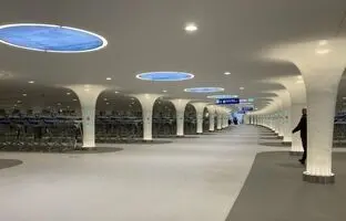 (تصاویر) افتتاح خیره کننده ترین پارکینگ مخصوص دوچرخه‌ها در زیر آب