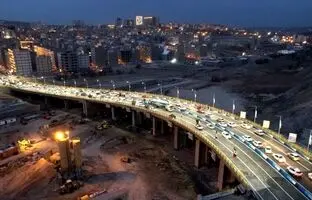 بزرگ‌ترین پل بتنی تبریز با 2200 میلیارد ریال افتتاح شد