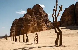 (تصاویر) صحرا ایکس؛ تقارن خیال انگیز هنر و برهوت!