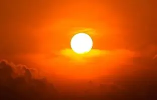 تصویری عجیب و غیرعادی از غروب آفتاب در شیلی