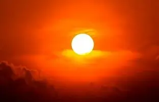 تصویری عجیب و غیرعادی از غروب آفتاب در شیلی