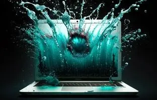 اگر روی لپ تاپ آب ریخت چه کنیم؟