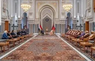 تصویری زیبا از کاخ پادشاه عمان با تزئینات ایرانی
