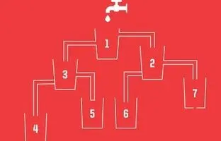حل این معما کار هر کسی نیست؛ کدام فنجان اول پر می‌شود؟