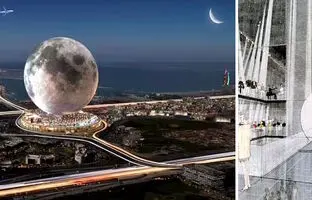 (تصاویر) یک طرح مهندسی شگفت انگیز؛ دبی با 5 میلیارد دلار ماه را به زمین می آورد!