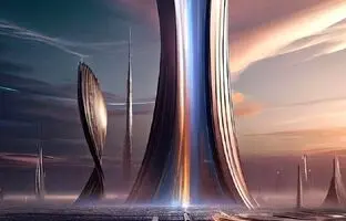 (تصاویر) آسمان خراش ها در سال 2323 میلادی
