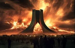 (تصاویر) تصویرسازی هوش مصنوعی از حملۀ فضایی‌ها به تهران!