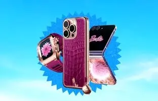(تصاویر) رونمایی خاویار از نسخه لوکس آیفون 15 پرو، اپل واچ 9 و گلکسی زد فلیپ 5 با طرح باربی
