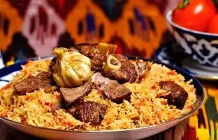 اوشی پلوی تاجیکستانی بخور و لذتشو ببر! یه غذای خوشمزه و ساده!