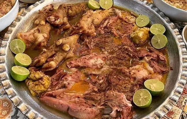 (ویدئو) خوردن ۴ کیلوگرم چلو سیرابی و کله پاچه توسط جوان هندی