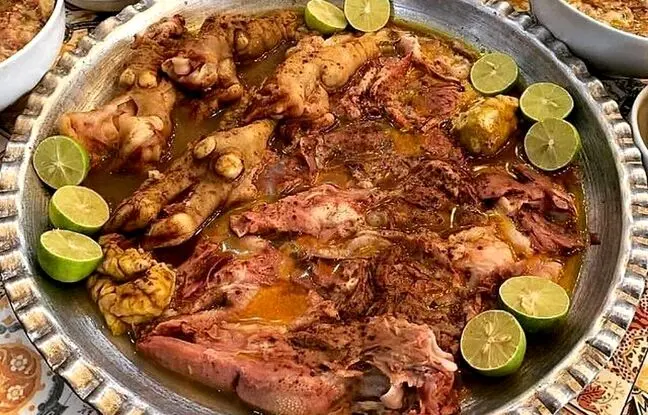 (ویدئو) خوردن ۴ کیلوگرم چلو سیرابی و کله پاچه توسط جوان هندی