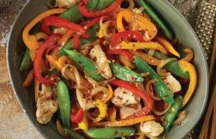 خوراک مرغ و سبزیجات 20 دقیقه‌ای در هواپز!