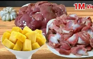 (ویدئو) فیلیپینی ها با سنگدان و جگر مرغ این غذای شگفت انگیز را پخت می کنند