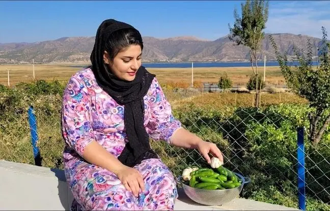 (ویدئو) پخت رول مرغ به سبک بانوی روستایی کردستانی