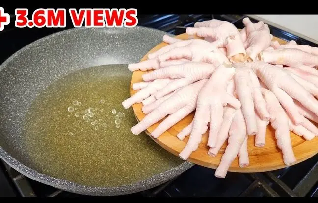 (ویدئو) پخت یک غذای جالب و متفاوت با پای مرغ به سبک اروپایی