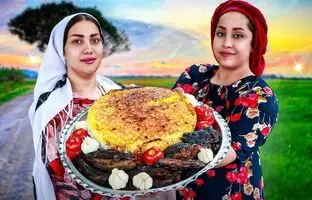 (ویدئو) غذاهای روستایی: پخت سنتی بادمجان شکم پر به سبک دو بانوی روستایی شمالی