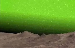 (ویدئو) صحنه ای حیرت انگیز از آسمان سبز مریخ