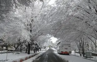 (ویدئو) بارش اولین برف پاییزی در تبریز