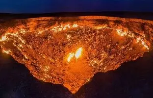 (ویدئو) رازهایی از دروازه جهنم؛ ترسناک ترین گودال شعله ور در جهان