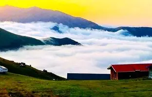 (ویدئو) ویدیویی جادویی از رقص ابرها بر فراز تپه‌های گیلان