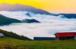(ویدئو) ویدیویی جادویی از رقص ابرها بر فراز تپه‌های گیلان