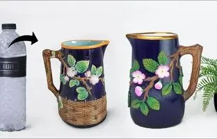 (ویدئو) این پارچ آب زیبا رو خیلی ساده با کمک یه بطری آبمعدنی درست کن
