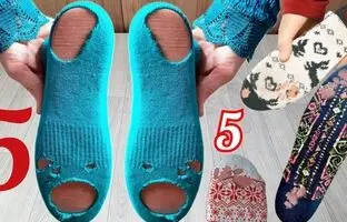 (ویدئو) 5 ایده خلاقانه برای استفاده از جوراب های دور انداختنی