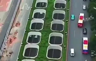 (ویدئو) معماری حیرت‌انگیز یک تونل در چین