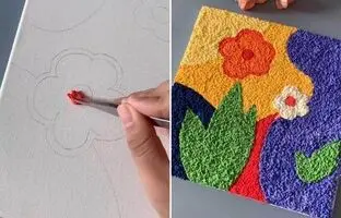 (ویدئو) آموزش نقاشی: نقاشی با دستمال کاغذی!