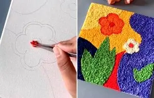 (ویدئو) آموزش نقاشی: نقاشی با دستمال کاغذی!