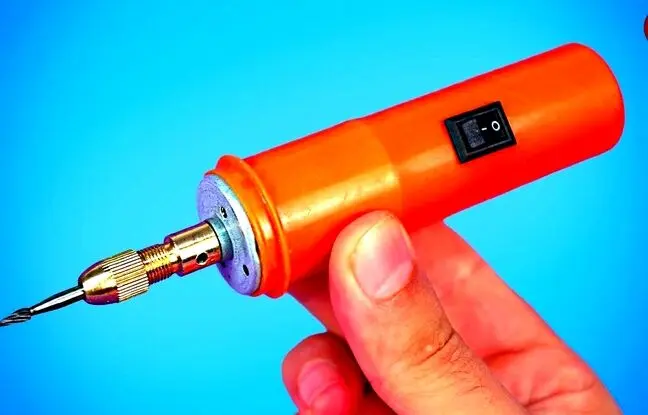 (ویدئو) چگونه با لوله پلاستیکی و آرمیچر درخانه یک مینی دریل بسازیم؟