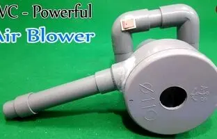 (ویدئو) چگونه با لوله پی وی سی دستگاه دمنده هوای قدرتمند در خانه بسازیم؟