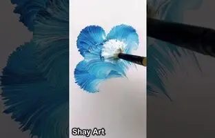 (ویدئو) آموزش نقاشی: یک ترفند ساده برای کشیدن یک گل زیبا به سبک نقاشان حرفه ای