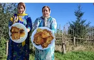(ویدئو) طبخ دیدنی ماهی پلو با نخود فرنگی به سبک دو بانوی روستایی گیلانی