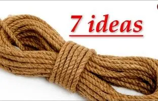 (ویدئو) 7 ایده درخشان برای ساخت سبد، گلدان و قاب با طناب در خانه