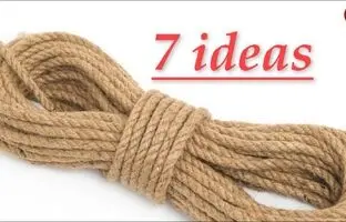 (ویدئو) 7 ایده درخشان برای ساخت سبد، گلدان و قاب با طناب در خانه