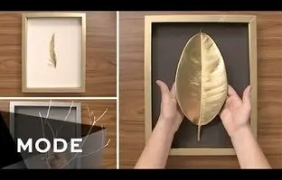 (ویدئو) 3 ایده ساده و 3 سوت برای ساخت تابلوهای لاکچری دیواری