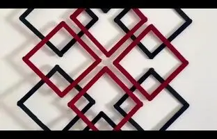 (ویدئو) این دیوارآویز با چوب بستنی ساخته شده، توام میتونی بسازی