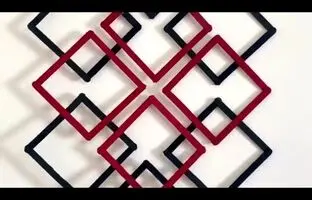 (ویدئو) این دیوارآویز با چوب بستنی ساخته شده، توام میتونی بسازی
