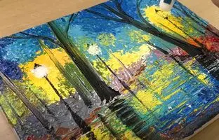 (ویدئو) آموزش نقاشی: خیلی ساده و سریع یه جنگل هزار رنگ بکش