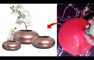 (ویدئو) با بادکنک یه گلدون زیبا و متفاوت درست کن