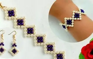 (ویدئو) تو هم میتونی این ست دستبند و گوشواره زیبا رو برای خودت درست کنی