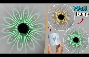 (ویدئو) با یک تیکه پلیکای ساده یه شب خواب دیواری زیبا درست کنید