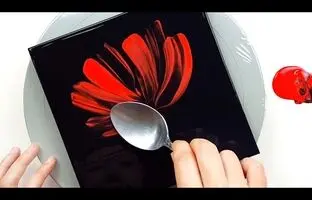 (ویدئو) آموزش نقاشی: حتی با یه قاشق هم میشه یه تابلوی حیرت انگیز کشید