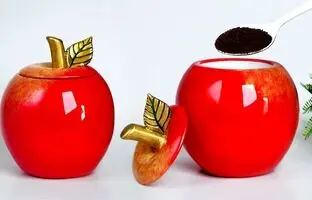 (ویدئو) با سیمان سفید یه ظرف نگهداری قهوه به شکل سیب درست کن