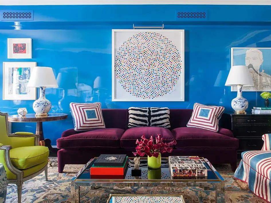 بهترین مکمل های رنگ آبی در دکوراسیون داخلی