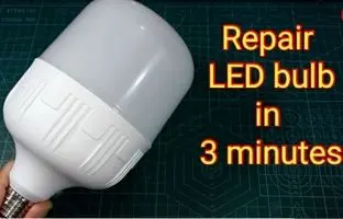 (ویدئو) یک روش آسان و سرعتی برای تعمیر لامپ بزرگ LED در 3 دقیقه