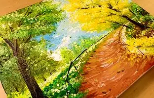 (ویدئو) آموزش نقاشی: به همین سادگی یه جاده رویایی بکش