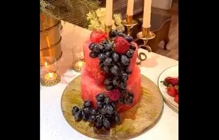 (ویدئو) تزئین هندوانه شیک و خاص شب یلدا
