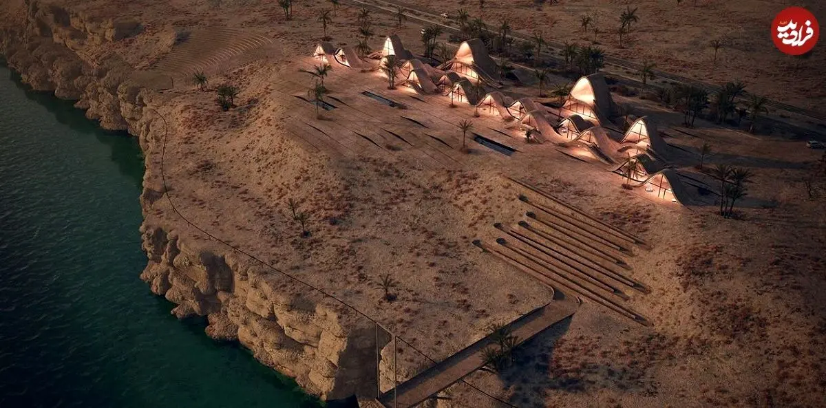 (تصاویر) ایدۀ متفاوت یک «استراحتگاه» در چابهار؛ کَپَرهای مدرن در ساحل